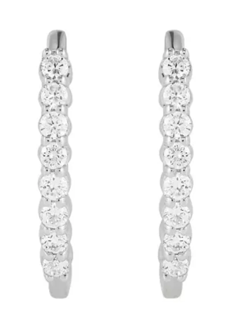  1/4 ct. t.w. Lab Grown Diamond Earrings in Sterling Silver