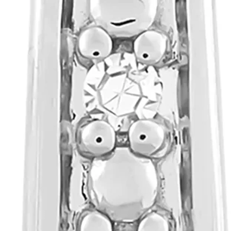  1/10 ct. t.w. Lab Diamond Hoop Earring in Sterling Silver