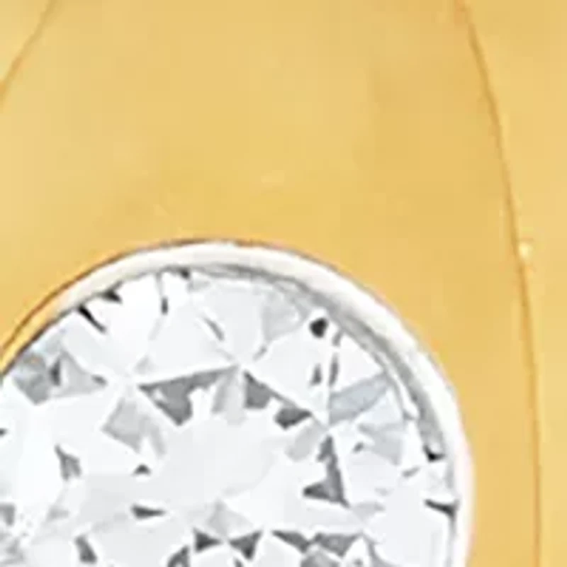 1/4 ct. t.w. Lab Grown Diamond Hoop Earrings in Sterling Silver
