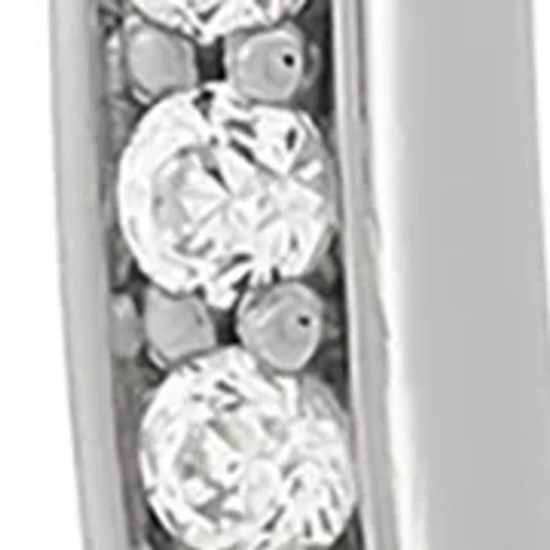1/2 ct. t.w. Lab Grown Diamond Hoop Earrings in Sterling Silver