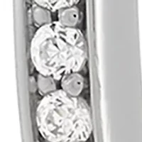 1/2 ct. t.w. Lab Grown Diamond Hoop Earrings in Sterling Silver
