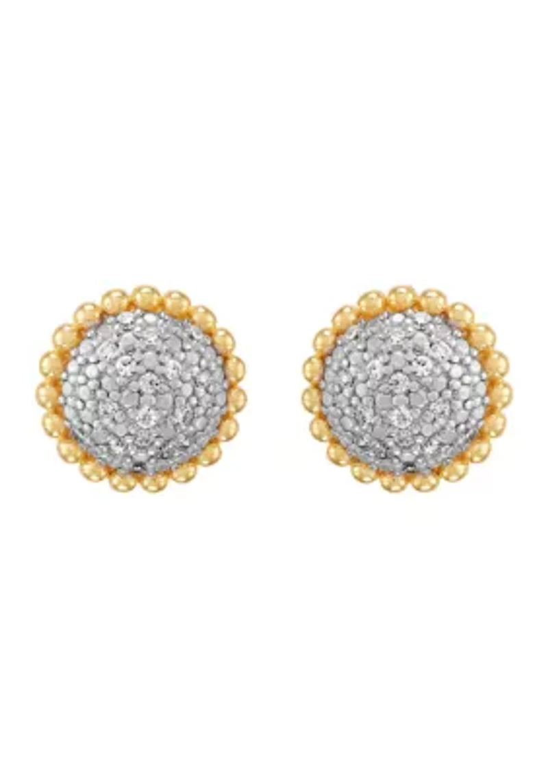 1/5 ct. t.w. Lab Grown Diamond Stud Earrings in Sterling Silver
