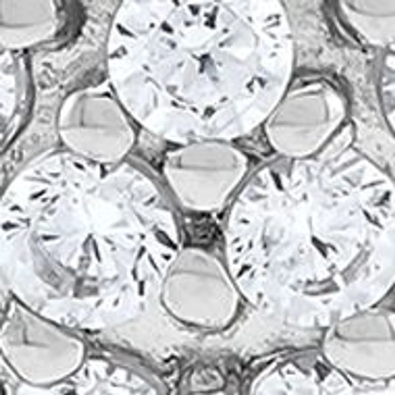 1/2 ct. t.w. Lab Grown Diamond Hoop Earrings in Sterling Silver