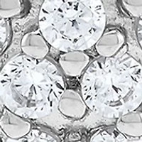 1/2 ct. t.w. Lab Grown Diamond Hoop Earrings in Sterling Silver