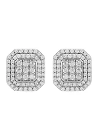 1 ct. t.w. Lab Grown Diamond Earrings in Sterling Silver