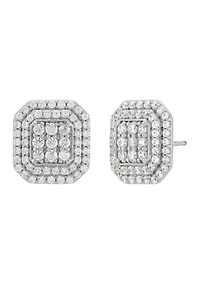 1 ct. t.w. Lab Grown Diamond Earrings in Sterling Silver