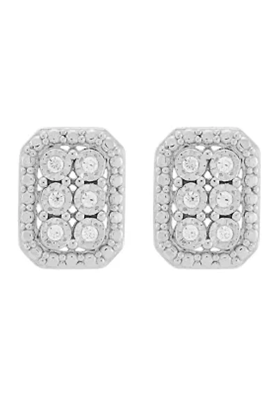  1/10 ct. t.w. Lab Grown Diamond  Stud Earrings in Sterling Silver