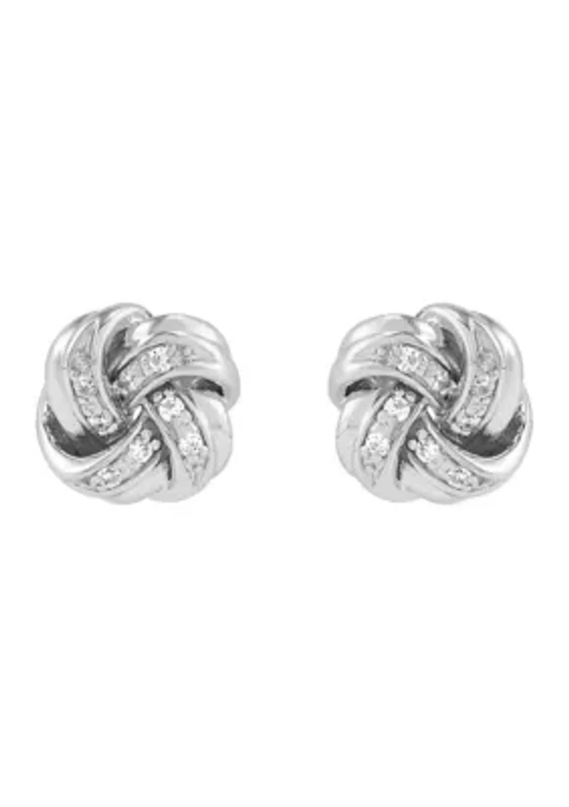 1/10 ct. t.w. Lab Grown Diamond Stud Earrings in Sterling Silver