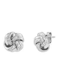 1/10 ct. t.w. Lab Grown Diamond Stud Earrings in Sterling Silver