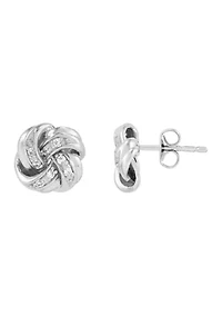 1/10 ct. t.w. Lab Grown Diamond Stud Earrings in Sterling Silver