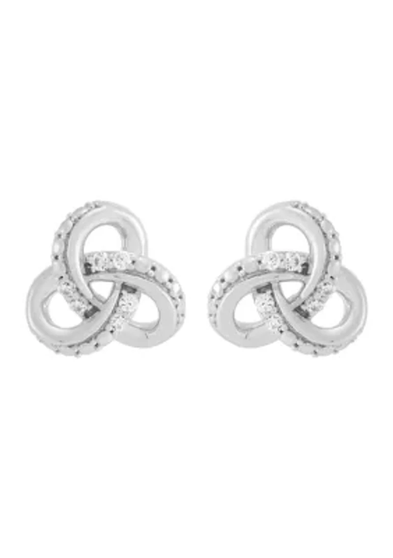 1/10 ct. t.w. Lab Grown Diamond Stud Earrings in Sterling Silver