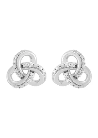 1/10 ct. t.w. Lab Grown Diamond Stud Earrings in Sterling Silver
