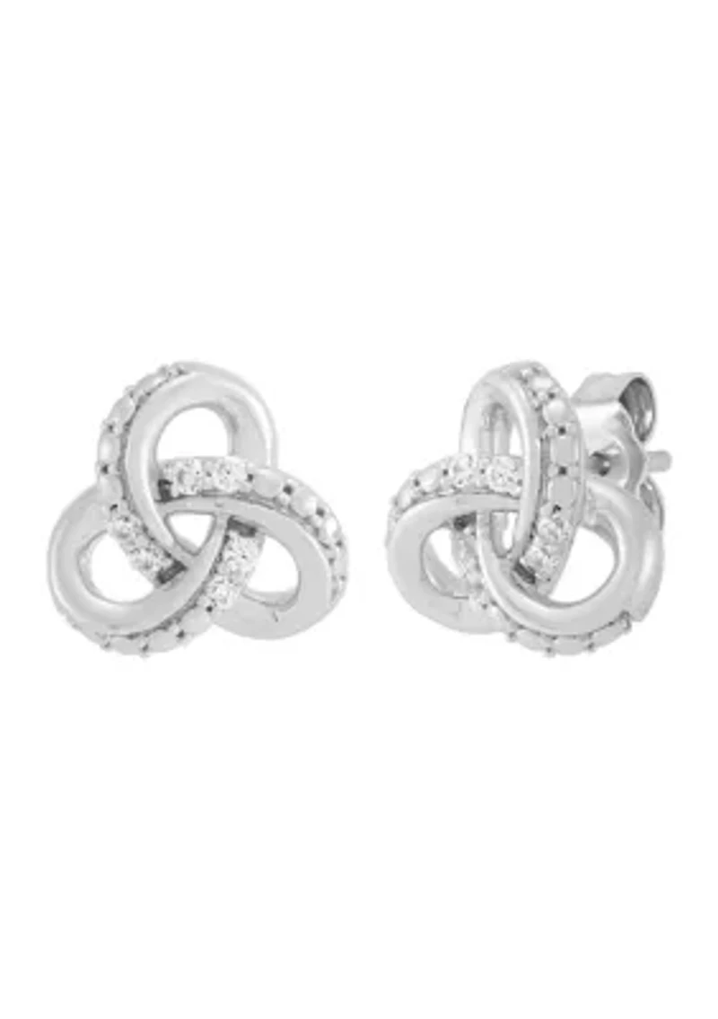 1/10 ct. t.w. Lab Grown Diamond Stud Earrings in Sterling Silver