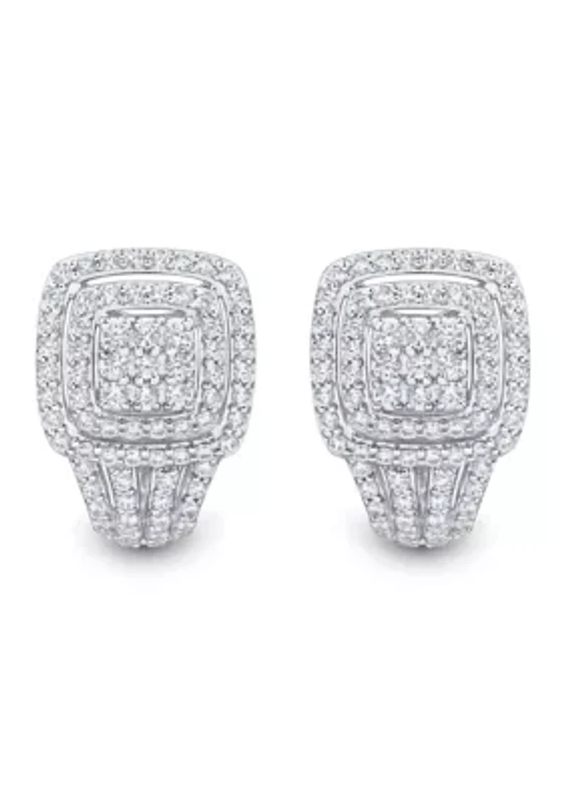 1 ct. t.w. Lab Grown Diamond Stud Earrings in Sterling Silver