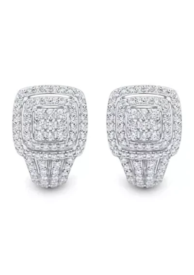 1 ct. t.w. Lab Grown Diamond Stud Earrings in Sterling Silver