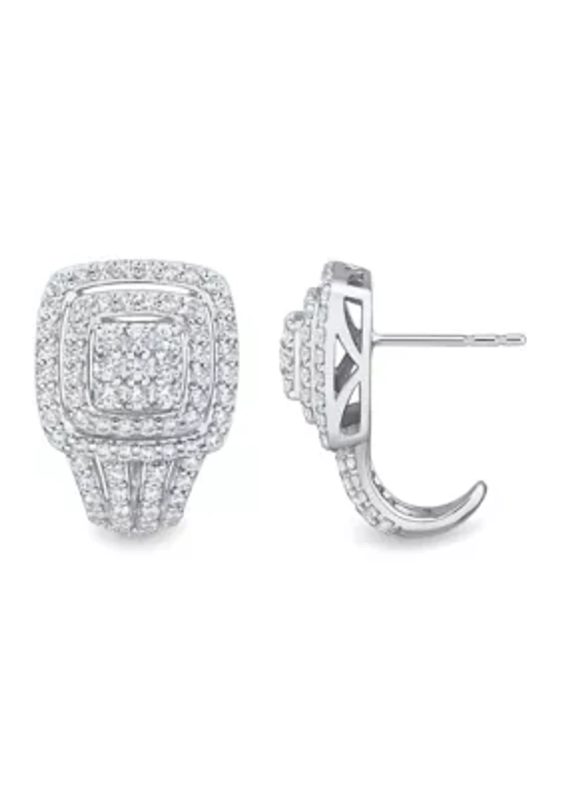 1 ct. t.w. Lab Grown Diamond Stud Earrings in Sterling Silver