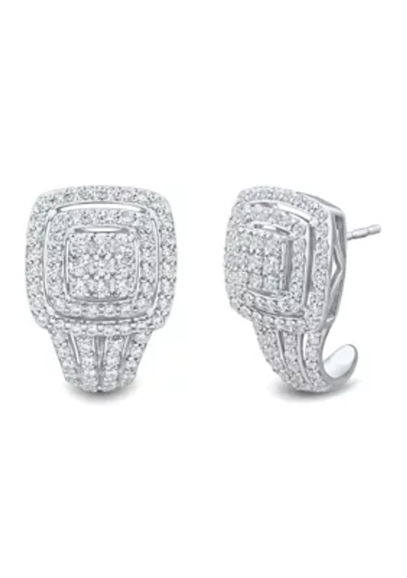 1 ct. t.w. Lab Grown Diamond Stud Earrings in Sterling Silver