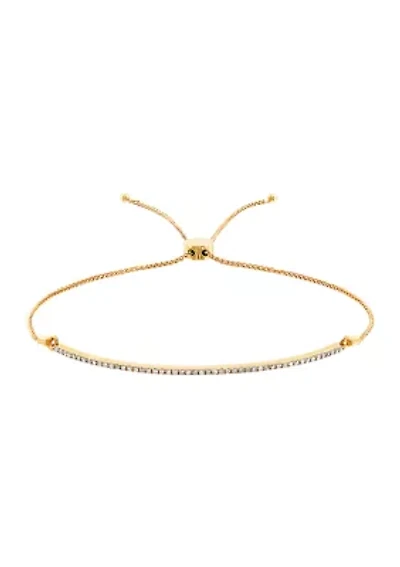1/4 ct. t.w. Diamond Bracelet in 10K Yellow Gold