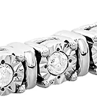 1/4 ct. t.w. Diamond Bracelet in Sterling Silver