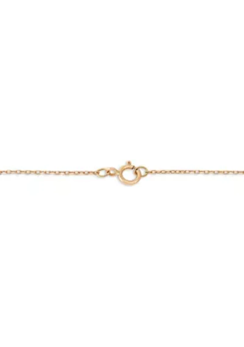 1/20 ct. t.w. Diamond Station Bracelet in 14K Yellow Gold