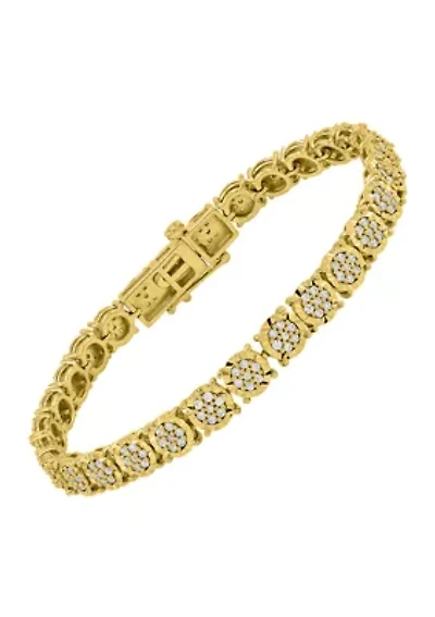 1 ct. t.w. Diamond Tennis Bracelet in Gold Over Sterling Silver