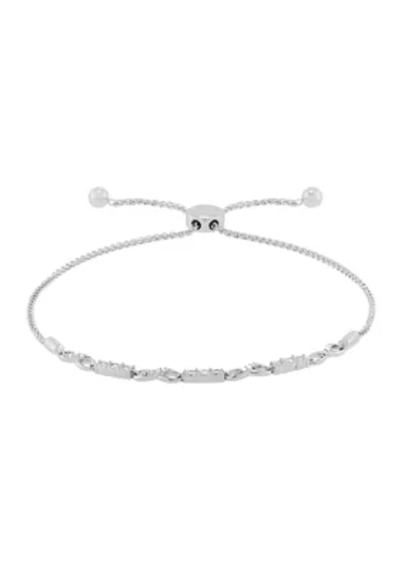 1/10 ct. t.w. Diamond Bracelet in Sterling Silver