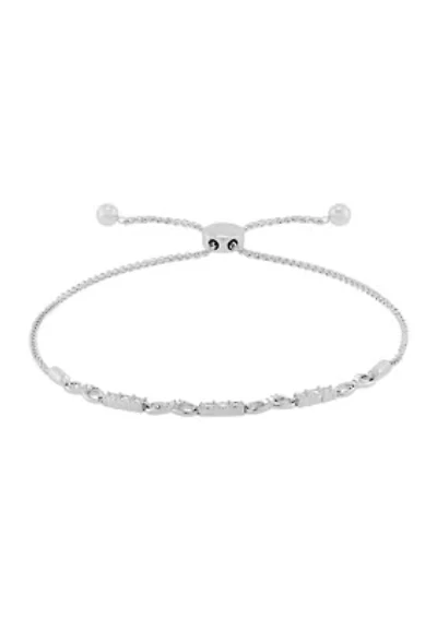 1/10 ct. t.w. Diamond Bracelet in Sterling Silver