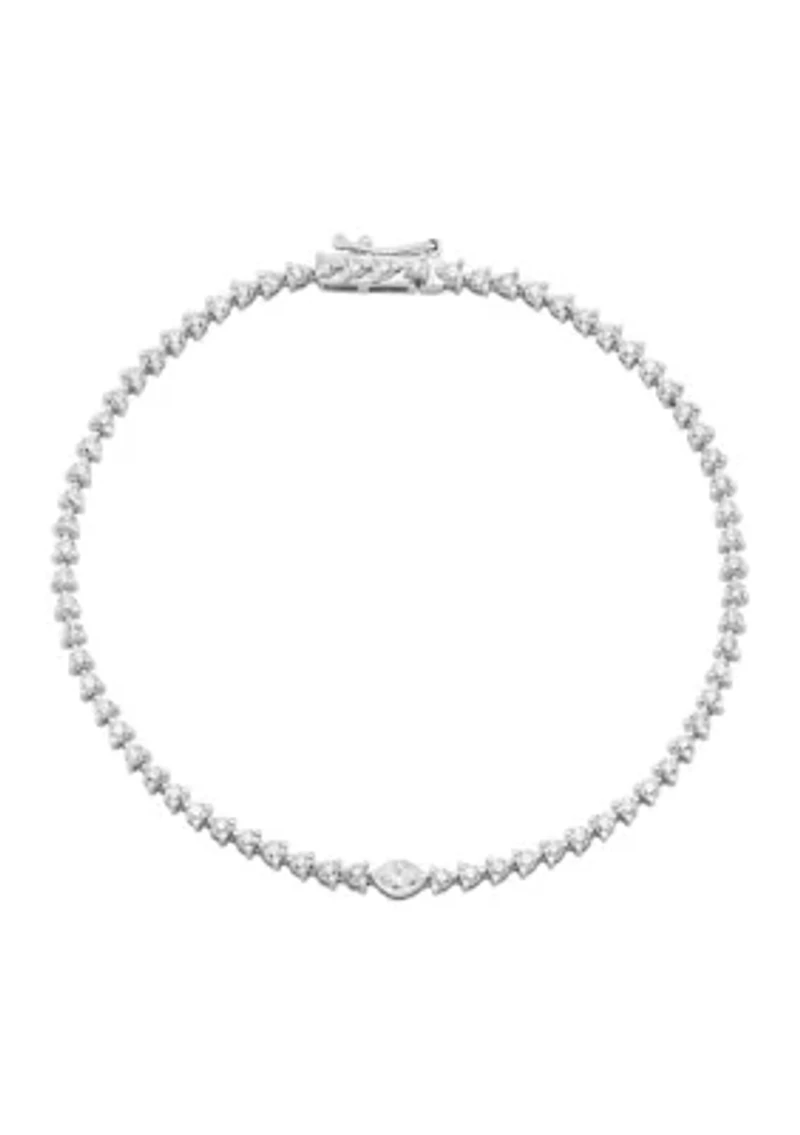 1 1/2 ct. t.w. Diamond Bracelet in 14K White Gold