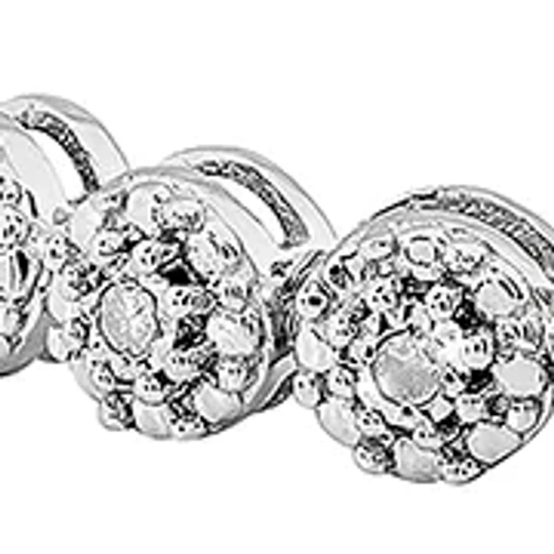 1/10 ct. t.w. Bolo Bracelet in Sterling Silver