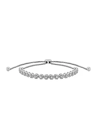 1/10 ct. t.w. Bolo Bracelet in Sterling Silver