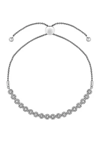 1/10 ct. t.w. Bolo Bracelet in Sterling Silver