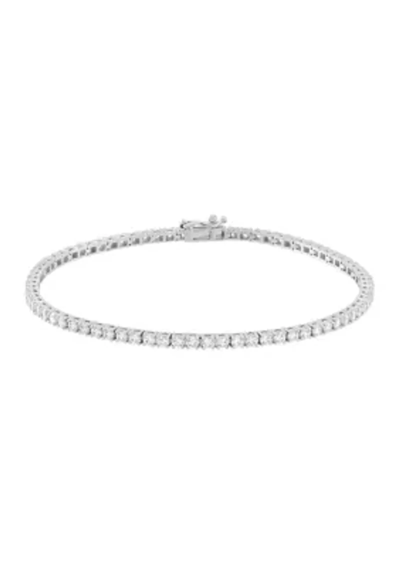 3 ct. t.w. Lab Grown Diamond Bracelet in Sterling Silver