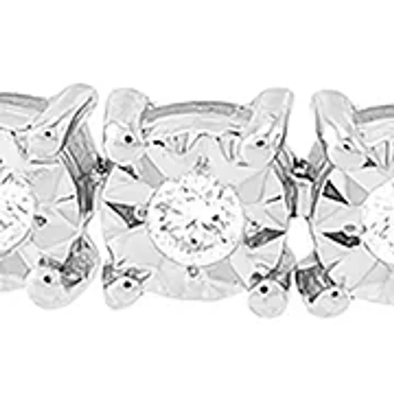 1 ct. t.w. Lab Grown Diamond Bracelet in Sterling Silver 