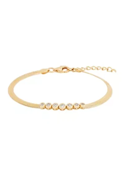  1/4 ct. t.w. Lab Grown Diamond Bracelet - Gold Over Sterling Silver