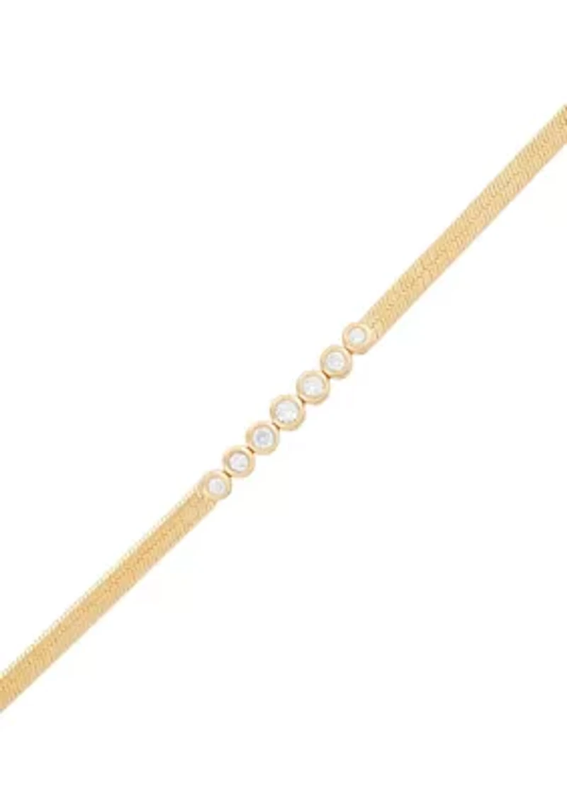  1/4 ct. t.w. Lab Grown Diamond Bracelet - Gold Over Sterling Silver