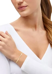  1/4 ct. t.w. Lab Grown Diamond Bracelet - Gold Over Sterling Silver