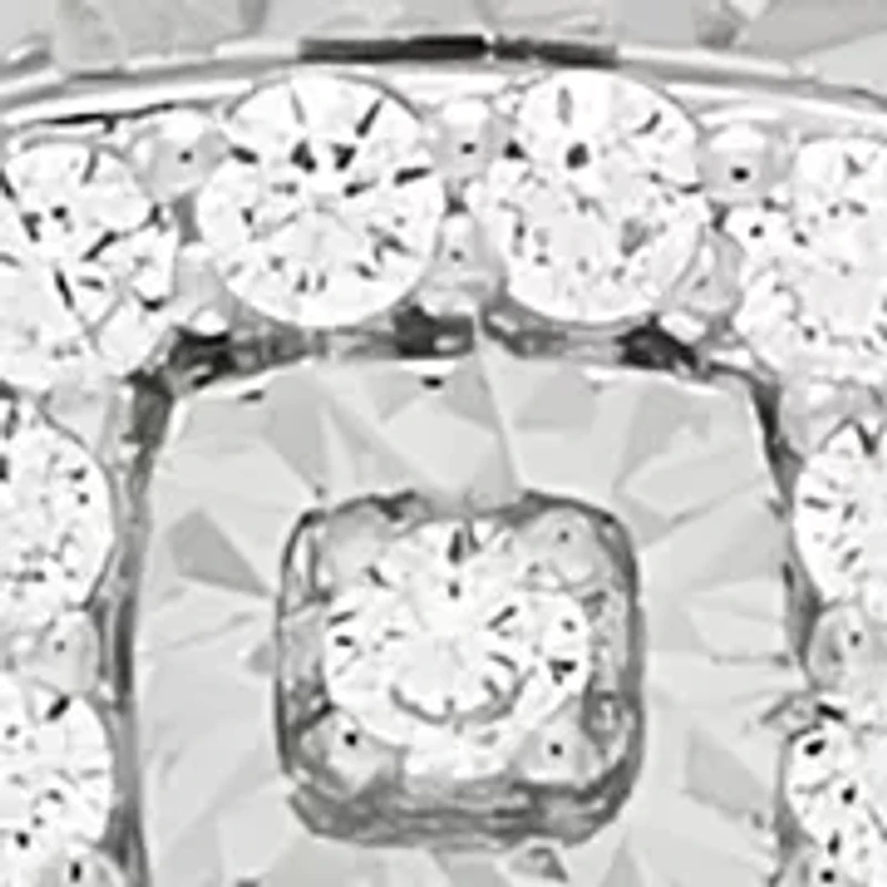  1/10 ct. t.w. Lab Grown Diamond Pendant with 18" Cable Chain in Sterling Silver