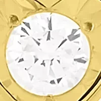  1/4 ct. t.w. Lab Grown Gold Over Silver Heart Necklace 