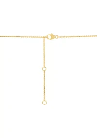  1/4 ct. t.w. Lab Grown Gold Over Silver Heart Necklace 