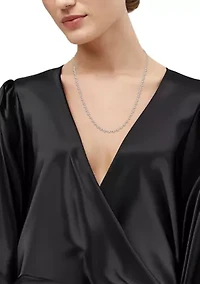 1 ct. t.w. Lab Grown Diamond Necklace in Sterling Silver