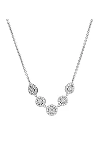 1/2 ct. t.w. Lab Grown Diamond Necklace in Sterling Silver
