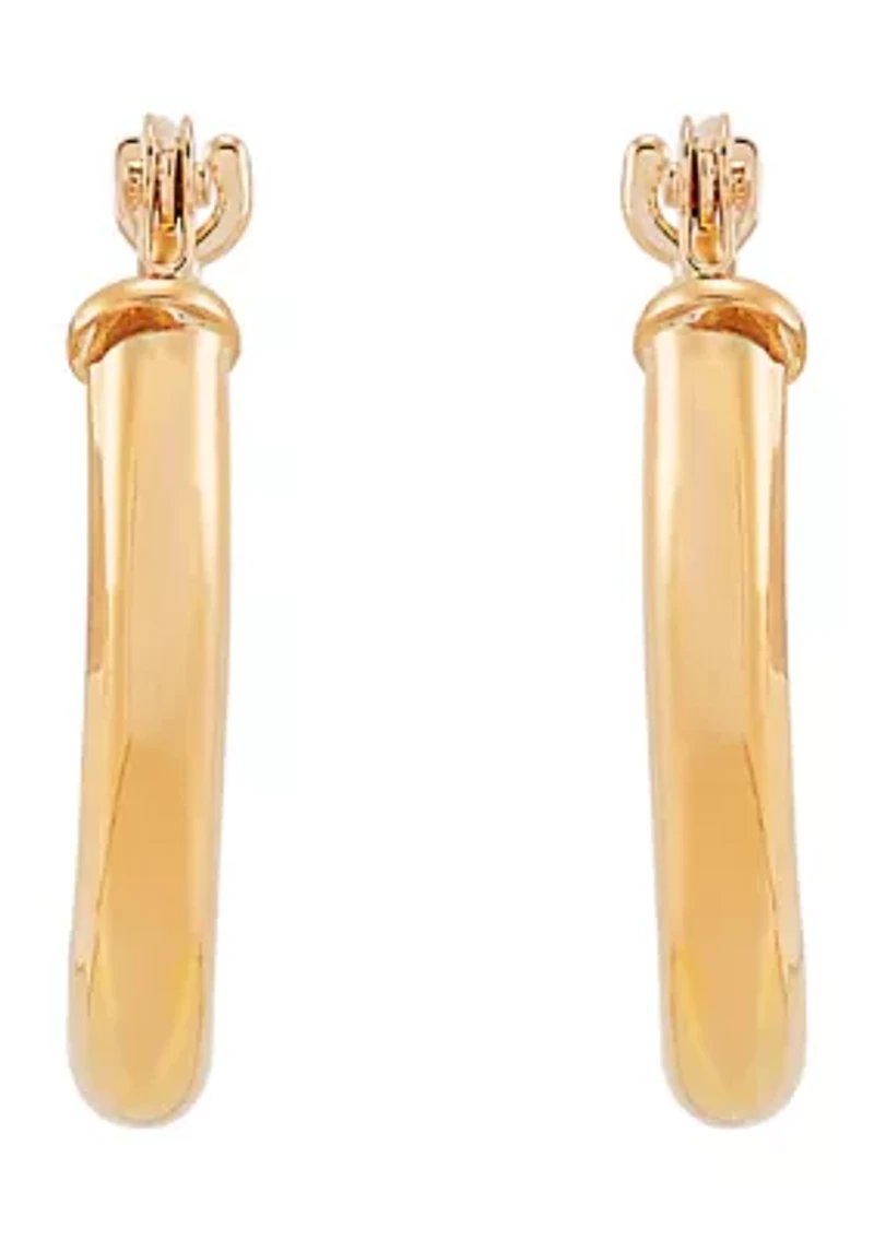 Hoop Earrings in 14K Yellow Gold