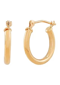 Hoop Earrings in 14K Yellow Gold