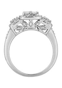 1.02 ct. t.w. Diamond Ring in 10K White Gold