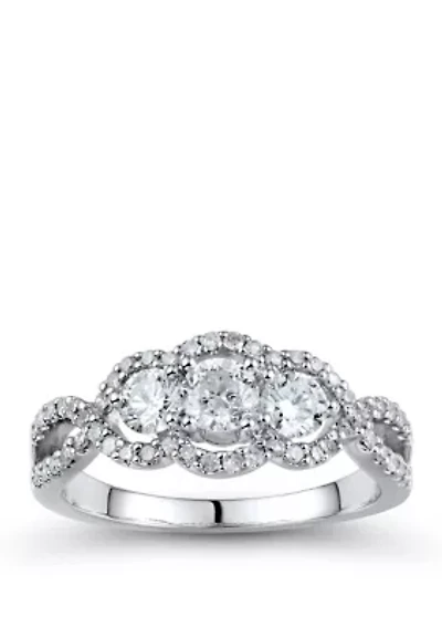 1 ct. t.w. Diamond Ring in 14K White Gold 
