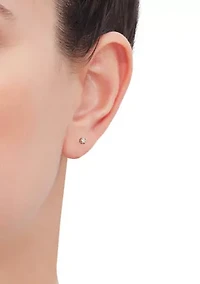 Diamond Accent Stud Earrings in 14K Yellow Gold