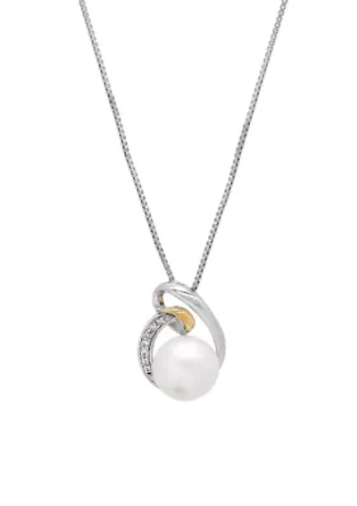 Sterling Silver 14K Yellow Gold Pendant Necklace