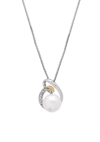 Sterling Silver 14K Yellow Gold Pendant Necklace