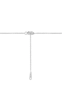 Diamond Accent and Peridot Pendant with 18" Cable Chain  in Sterling Silver