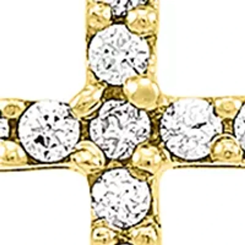 1/4 ct. t.w. Diamond Necklace in Gold Over Sterling Silver with 18" Cable Chain